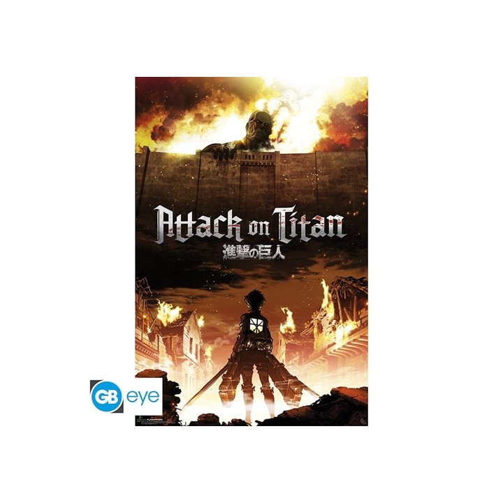 ABYSTYLE ATTACK ON TITAN - Poster Maxi 91.5x61 :"Key Art"