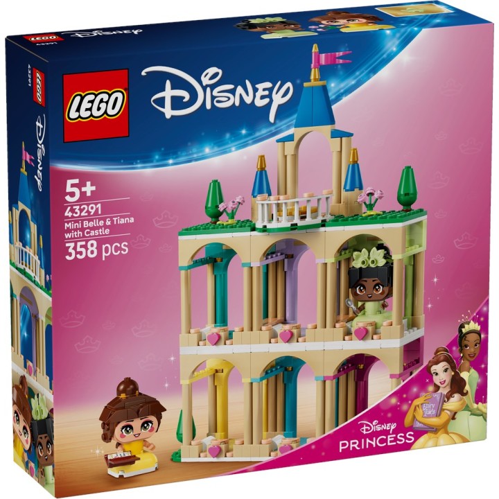 LEGO 43291 Disney - Mini-Belle e Mini-Tiana con Castello