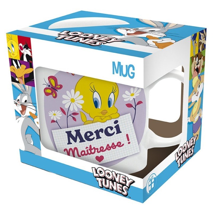 ABYSTYLE Looney Tunes - Tazza 320ml - "MERCI MAÎTRESSE"