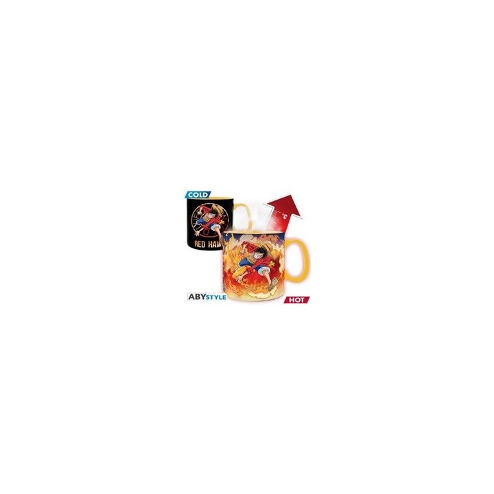 ABYSTYLE ONE PIECE - Tazza termosensibile 460 ml - Luffy & Sabo