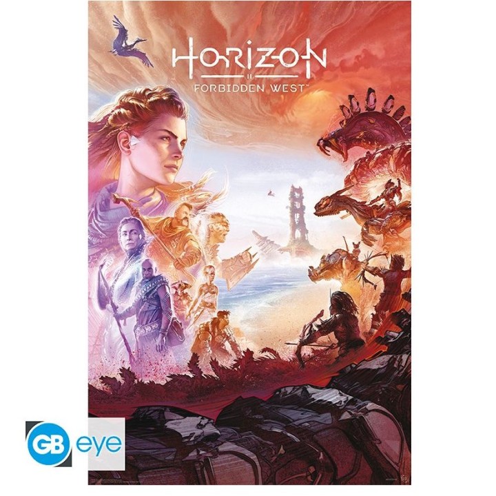 ABYSTYLE HORIZON RAW MATERIALS - Poster grende: "Forbidden West Key Art" (91.5x61)