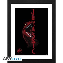 ABYSTYLE JURASSIC WORLD - Poster Incorniciato: "Raptor"