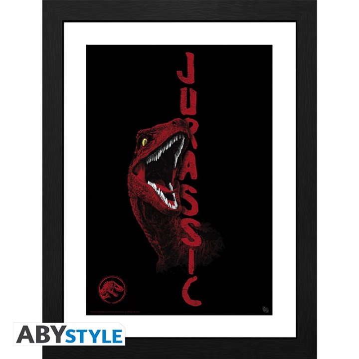 ABYSTYLE JURASSIC WORLD - Poster Incorniciato: "Raptor"