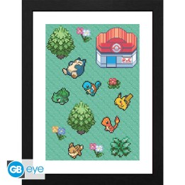 ABYSTYLE ONE PIECE - Poster Incorniciato: "Pixel Art" (30x40)