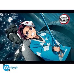 ABYSTYLE DEMON SLAYER - Poster 52x38 : "Tanjiro & Urokodaki"
