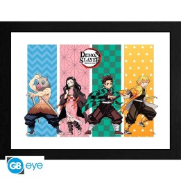 ABYSTYLE DEMON SLAYER - Poster incorniciato: "Group" (30x40)