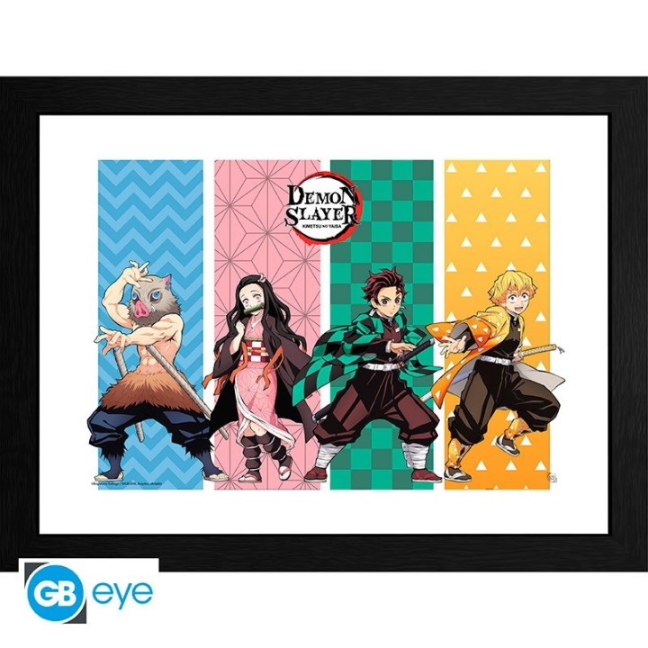 ABYSTYLE DEMON SLAYER - Poster incorniciato: "Group" (30x40)