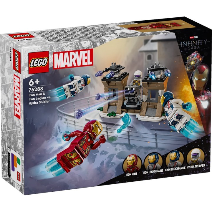 LEGO 76288 SUPER HEROES MARVEL - Iron Man e Legione di ferro vs. Soldato Hydra