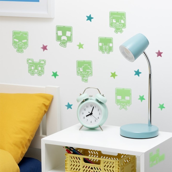 PALADONE - Minecraft Glow in the Dark Wall Decal Stars