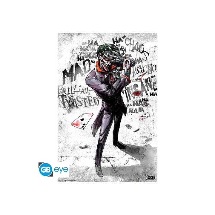 ABYSTYLE DC COMICS - Poster grande: "Joker Type" (91.5x61)