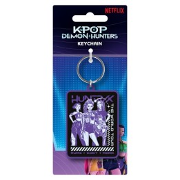 PYRAMID K-POP DEMON HUNTERS HUNTRIX GROUP PVC KEYCHAIN