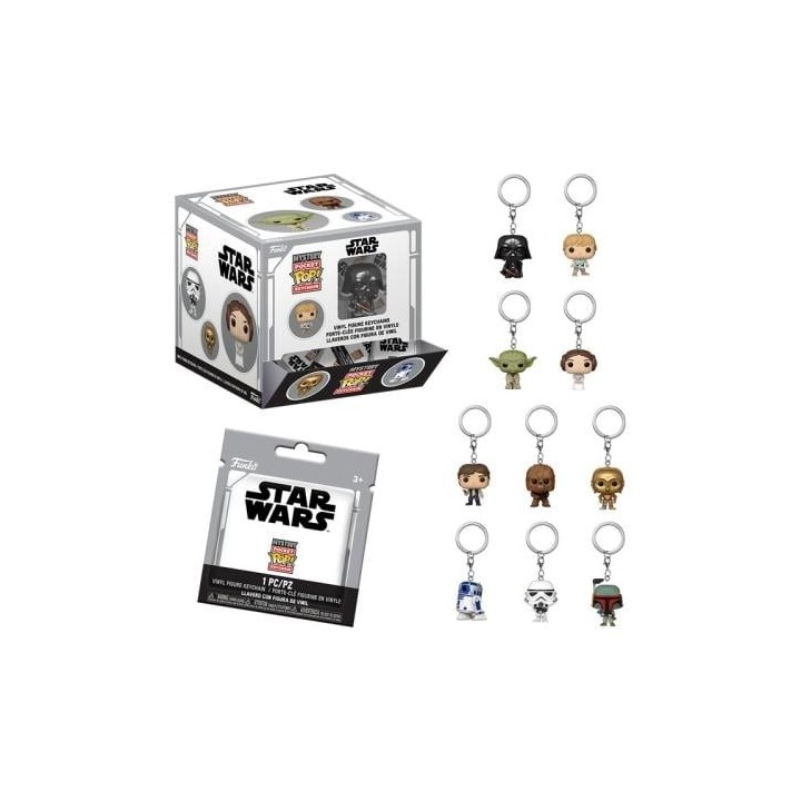 FUNKO Mystery Pocket POP: Star Wars - Keychain 12pz