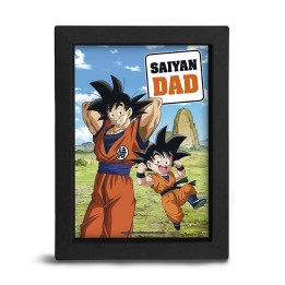 ABYSTYLE Dragon Ball Super - Stampa cornice nera 15*20 :" SAIYAN DAD"