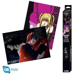 ABYSTYLE DEATH NOTE - Set 2 Poster: "L vs Light & Misa" (52x38)