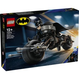 LEGO 76273 SUPER HEROES DC - Personaggio costruibile di Batman con Bat-Pod