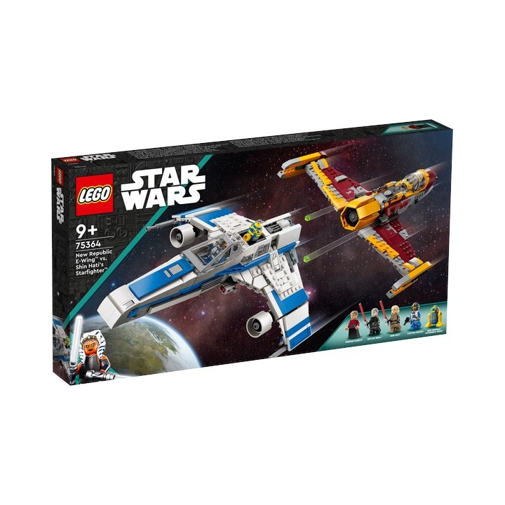 LEGO 75364 Star Wars - E-Wing della Nuova Repubblica vs. Starfighter di Shin Hati