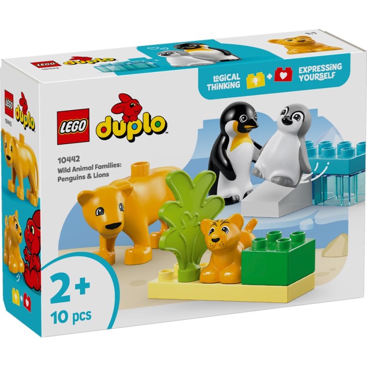 LEGO 10442 DUPLO Famiglie di animali: pinguini e leoni