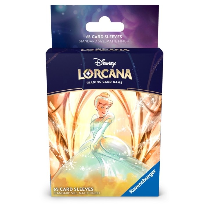 RAVENSBURGER Disney: Lorcana - Set 7 L’Isola di Archazia - 65 Bustine Protettive - Cinderella - Ballroom Sensation Ench.
