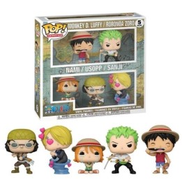 FUNKO POP Animation: One Piece 5Set - Luffy, Zoro, Nami, Usopp, Sanji 9cm