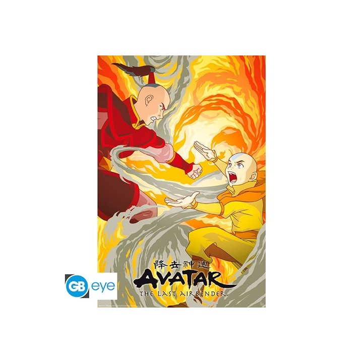 ABYSTYLE AVATAR - Poster grande: "Aang vs Zuko" (91.5x61)