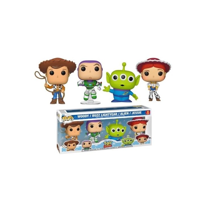 FUNKO POP Disney: Toy Story 4Set - Woody, Buzz, Alien, Jessie 9cm