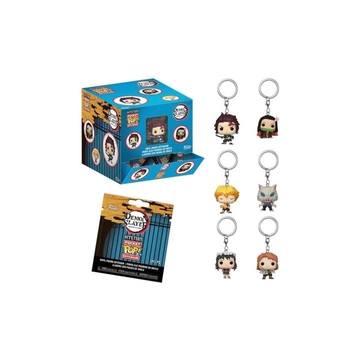 FUNKO Mystery Pocket POP: Demon Slayer - Keychain 12pz