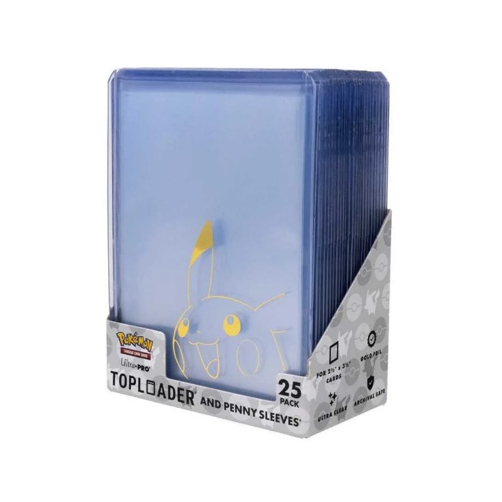 ULTRA PRO Toploader and Penny Sleeves Combo Pack Pokemon - Pikachu