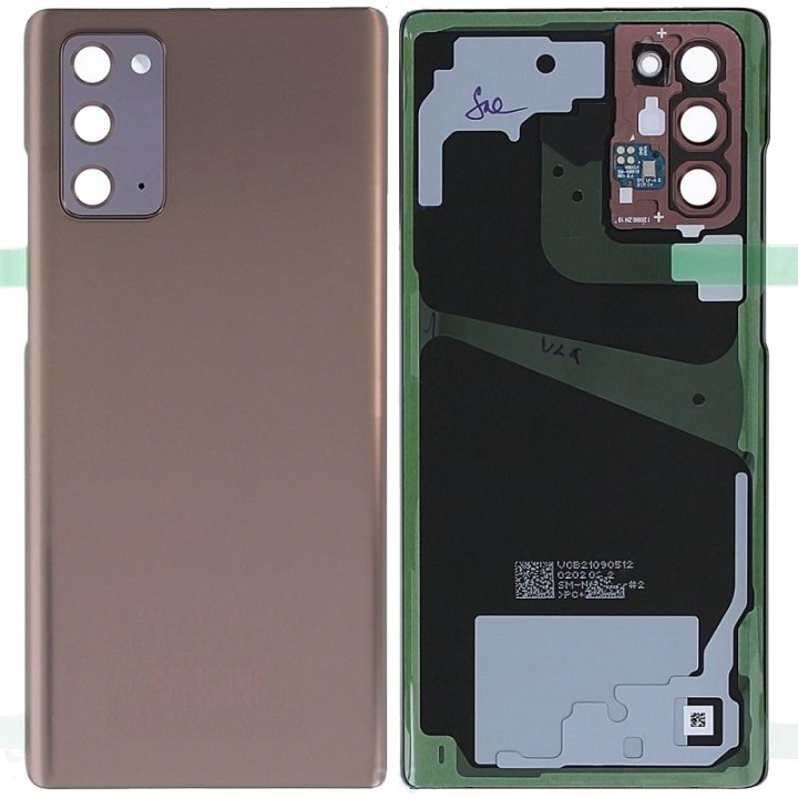 COVER POSTERIORE PER SAMSUNG GALAXY NOTE 20 5G N981B N980F MARRONE MY.