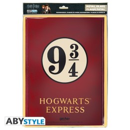 ABYSTYLE HARRY POTTER - Targa in metallo con Gancio: "Platform 9 3/4" (28x38)