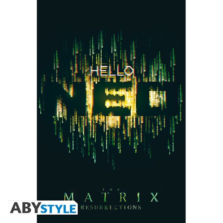 ABYSTYLE THE MATRIX - Poster grande: "Hello Neo" (91.5x61)