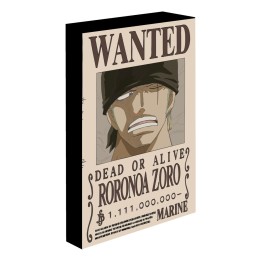 PYRAMID One Piece - Poster Luminoso: Zoro Wanted 40x30