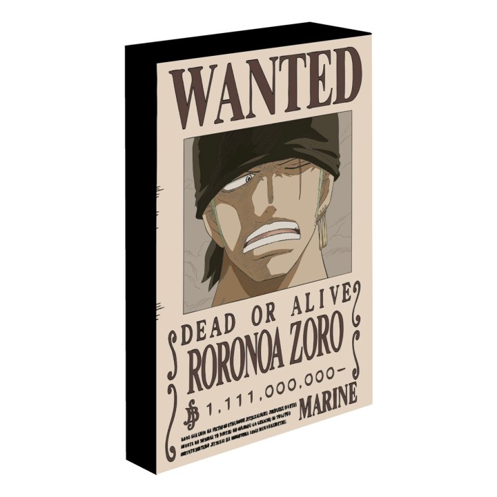 PYRAMID One Piece - Poster Luminoso: Zoro Wanted 40x30