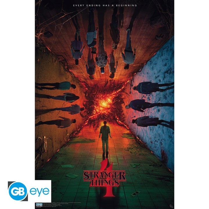 ABYSTYLE STRANGER THINGS 4 - Poster grande: "Teaser gruppo" (91.5x61)
