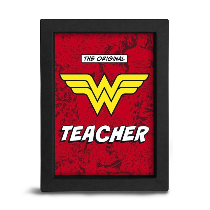 ABYSTYLE Wonder Woman - Poster incorniciato: "THE ORIGINAL "W" TEACHER"