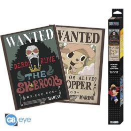 ABYSTYLE ONE PIECE -Set 2 Posters piccoli: "Wanted Chopper & Brook" (52x38)