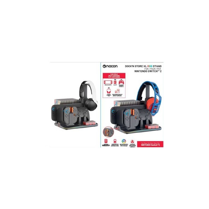 NACON Multich DockStat 4 JoyCon Switch 1e2 + stand acces