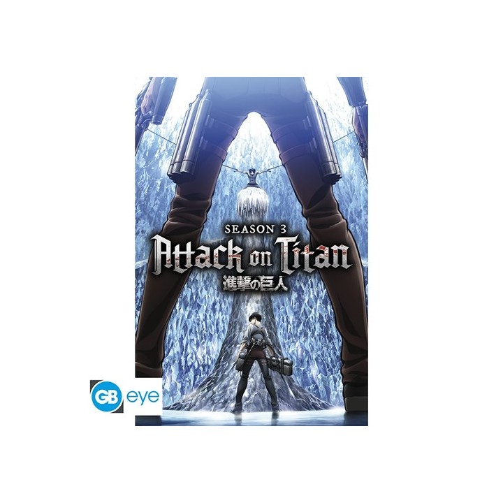 ABYSTYLE ATTACK ON TITAN - Poster grande: "Season 3 Key Art " (91.5x6.