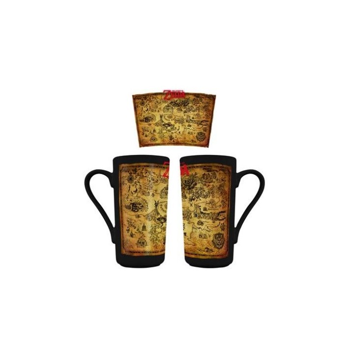 PYRAMID THE LEGEND OF ZELDA (BLACK & GOLD MAP) GRANDE MUG