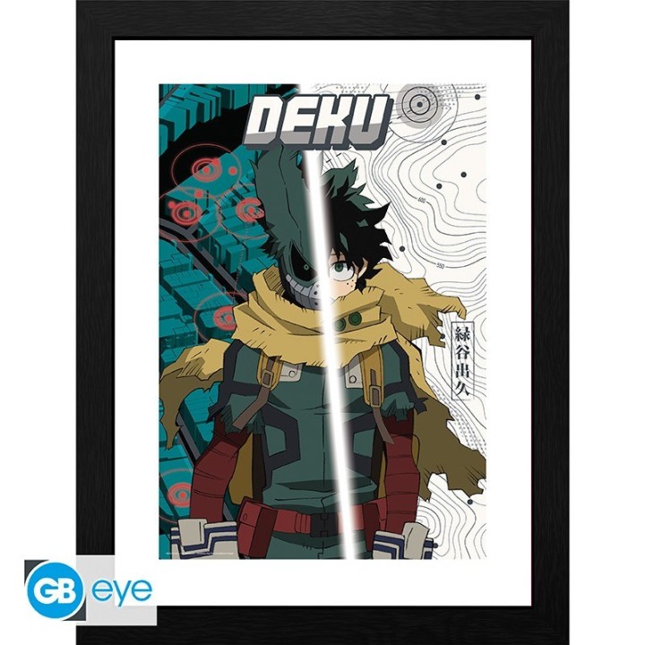 ABYSTYLE MY HERO ACADEMIA - Poster incorniciato: "Dark Deku" (30x40)