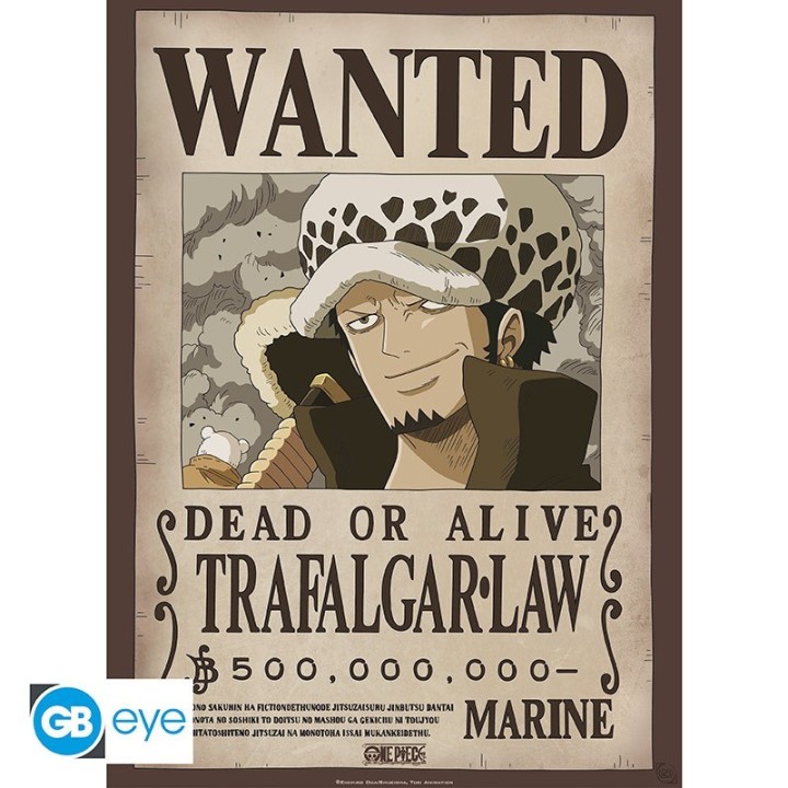 ABYSTYLE ONE PIECE - Poster: "Wanted Law" (52x38)