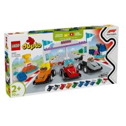 LEGO 10445 DUPLO Auto da corsa e piloti Team F1