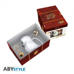 ABYSTYLE HARRY POTTER - Set confezione regalo (tazza 3d + spilla + portachiavi 3D)