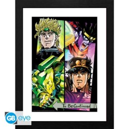 ABYSTYLE JOJO'S BIZARRE ADVENTURE - Poster incorniciato: "Dio & Jotaro" (30x40)