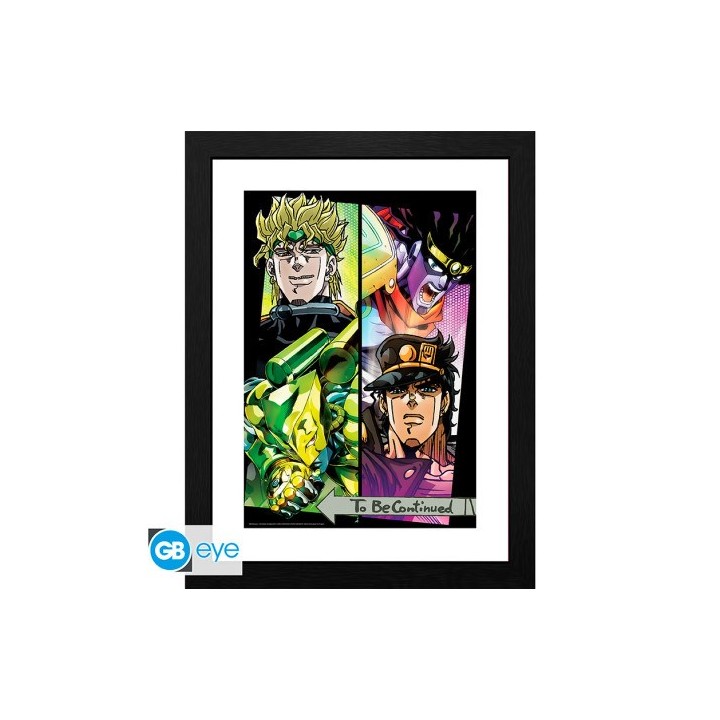 ABYSTYLE JOJO'S BIZARRE ADVENTURE - Poster incorniciato: "Dio & Jotaro" (30x40)