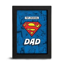 ABYSTYLE SUPERMAN - Poster incorniciato: " THE ORIGINAL "S" DAD"