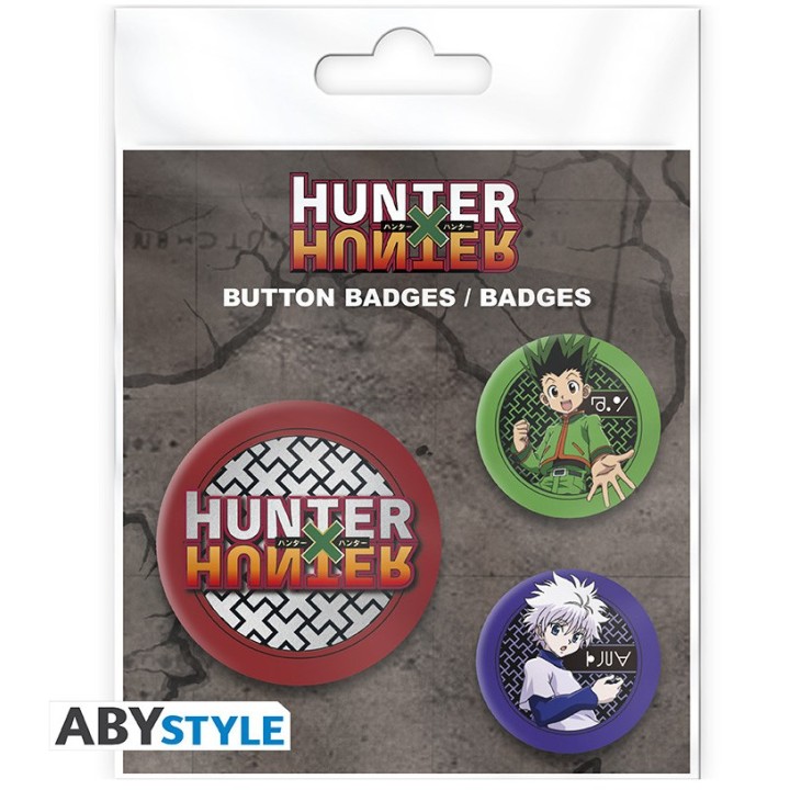 ABYSTYLE HUNTER X HUNTER - Badge Pack - Gon & Killua X4