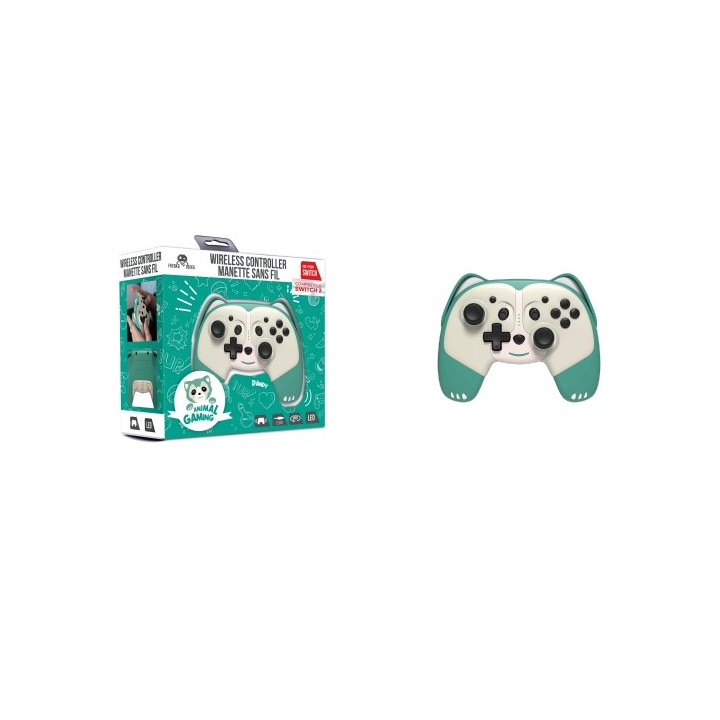 Wireless Controller Pandy for Switch 1 & 2 / PC with paddles - KAWAI Green - NANO
