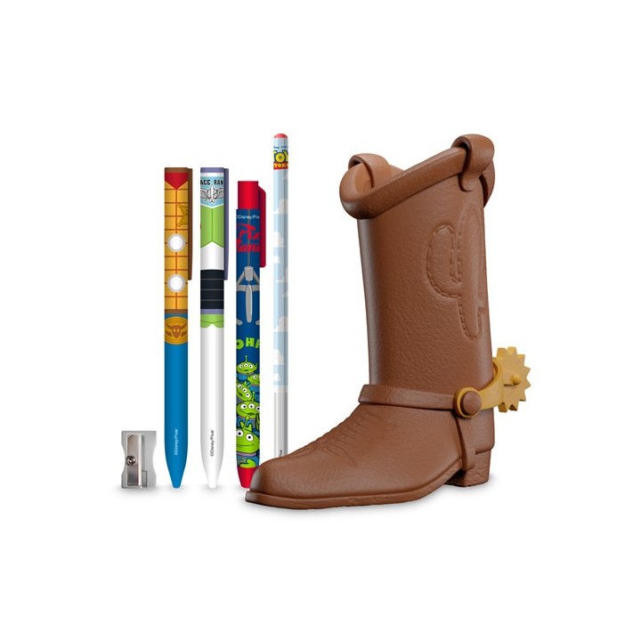 ERIK. PORTAPENNE CON SET DI SCRITTURA DISNEY PIXAR TOY STORY STIVALE WOODY
