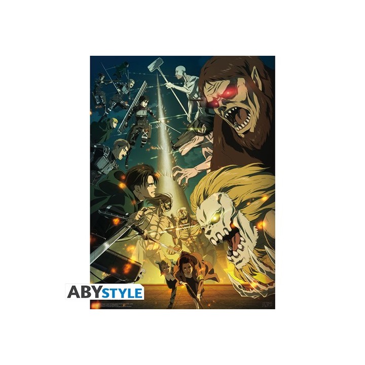 ABYSTYLE ATTACK ON TITAN - Poster piccolo: "Season 4 Battle Scene" (5.