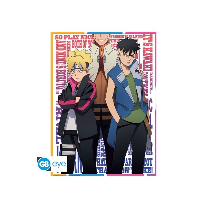ABYSTYLE BORUTO - Poster 52x38 :" Boruto & Kawaki"